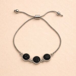 ♥️ Elegant Black Stone adjustable bracelet